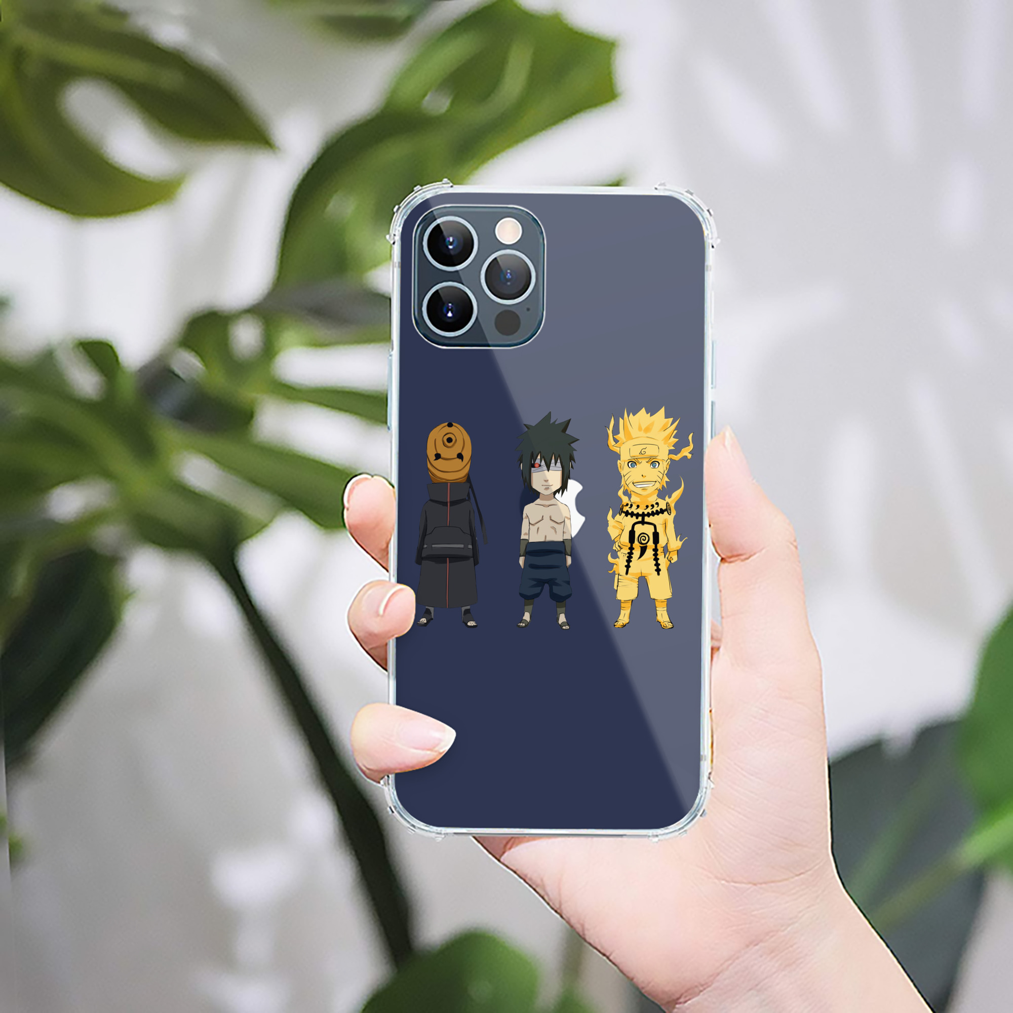 （画像用） NARUTO -ナルト- うちは サスケ Uchiha Sasuke 【iPhone 12シリーズ対応】透明スマホケース（クリアソフトケース）